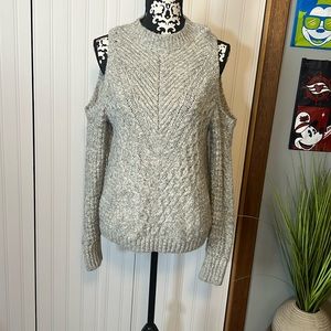 Cold shoulder sweater